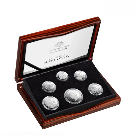 2025 Six-Coin Fine Silver Proof Year Set - HM King Charles III